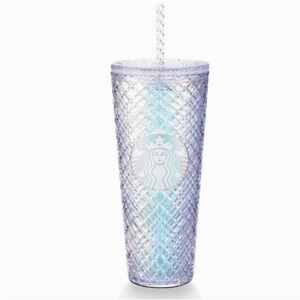 Starbucks Clear Iridescent Diamond Jeweled
Venti Tumbler 24 OZ